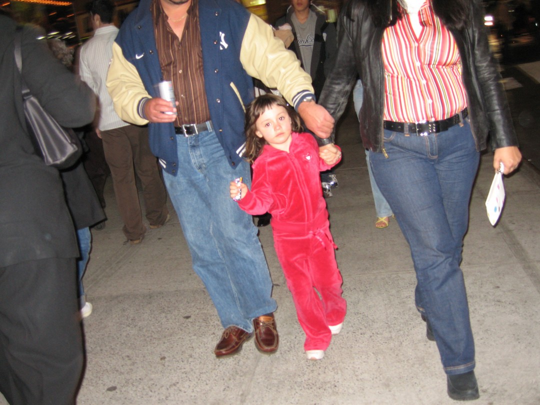 Family in Timesquare